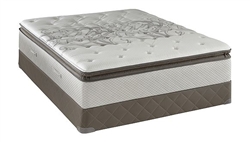 King Sealy Posturepedic Firm Euro Pillowtop Mattress Set