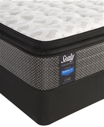 Sealy Posturepedic 13.5" Cushion Firm Euro Pillowtop Queen Mattress Set