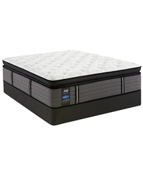 Sealy Premium Posturepedic Exuberant 16 inch Cushion Firm Euro Pillow Top Queen Mattress Set